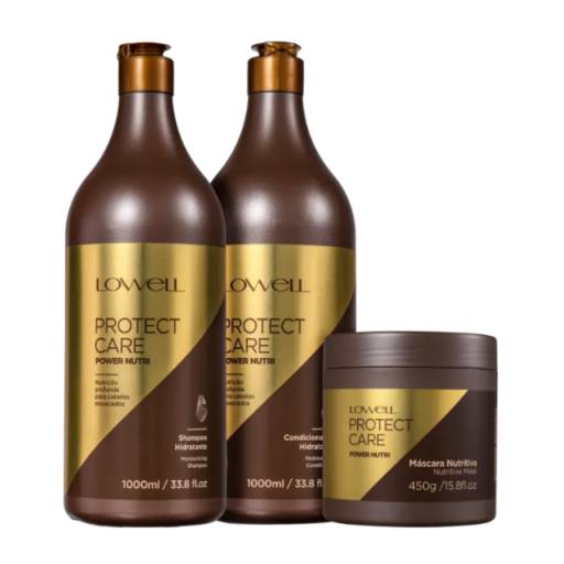 Kit Lowell Protect Care Power Nutri (3 Produtos)  por Charmy Perfumes - Centro