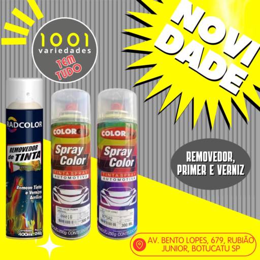Comprar o produto de REMOVEDOR, PRIMER E VERNIZ em Tintas Spray pela empresa 1001 TEM TUDO VARIEDADES - URBAN TINTAS em Botucatu, SP por Solutudo