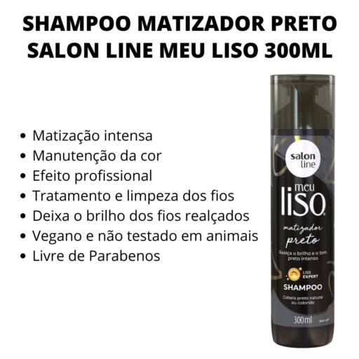 Shampoo Matizador Preto Salon Line 
