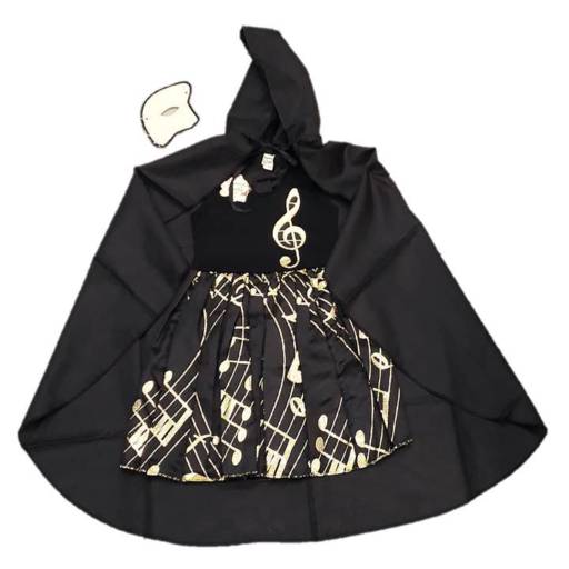 2715 - Vestido Fantasma da Ópera infantil (tamanho 6) em Tietê, SP por Fantasia & Folia