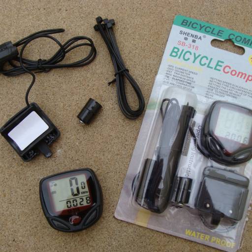 VELOCIMETRO DIGITAL 15 FUNÇÕES PRETO VERMELHO SB-318 RESISTENTE A CHUVA SHENBA em Bauru, SP por Two Force Bike Shop