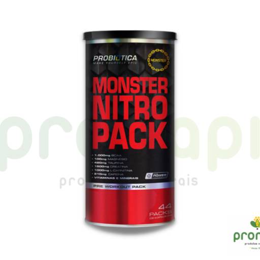 Comprar o produto de Monster Nitro  Probiótica 44 Packs em Mega Pack pela empresa Pronapi Produtos Naturais em Foz do Iguaçu, PR por Solutudo