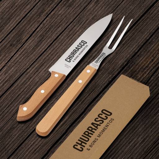 07443 Kit Churrasco 2 Peças em São José do Rio Preto, SP por Public Gráfica e Brindes