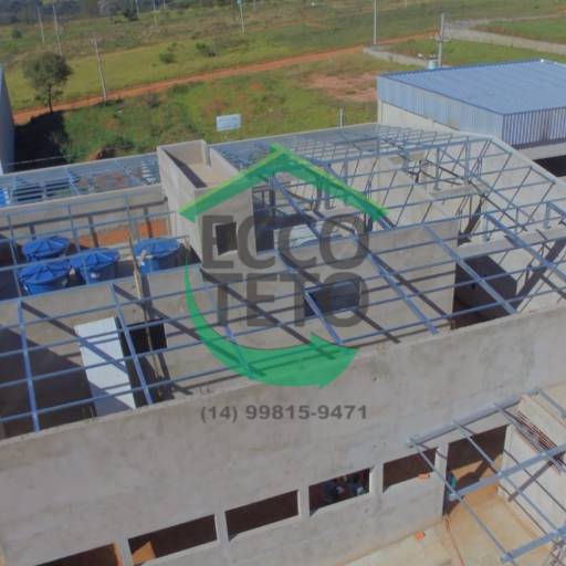 Estruturas galvanizadas para barracão.  por Ecco Teto Estruturas Galvanizadas