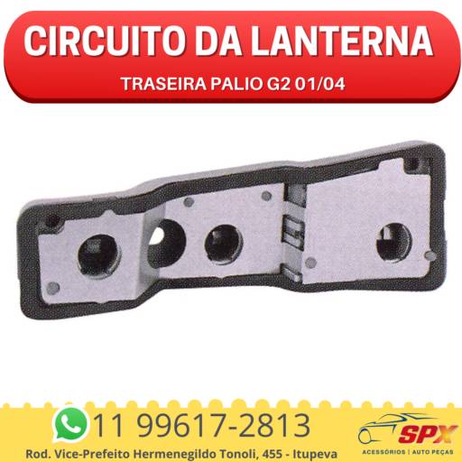Circuito da Lanterna Traseira Palio G2 01/04 em Itupeva, SP por Spx Acessórios e Autopeças