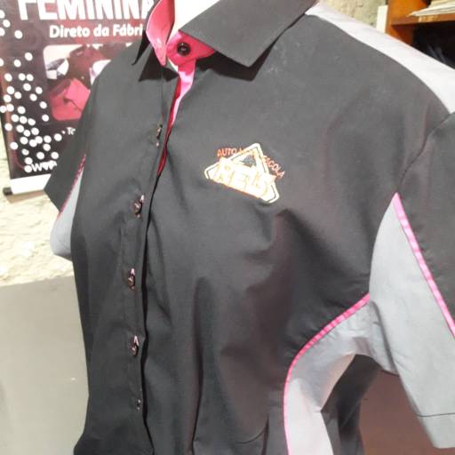 Comprar o produto de Camisa Feminina Manga Curta em Camisas pela empresa MK Confecções - Uniforme em Atibaia  em Atibaia, SP por Solutudo