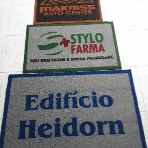tapetes personalizados em Joinville, SC por Cidral Capachos Personalizados
