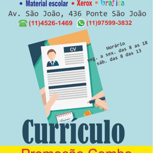 DIGITAÇÃO DE CURRICULO por Casa de Papel Papelaria