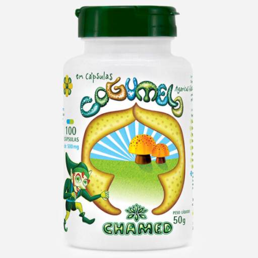 Cogumelo 500mg com 100 cápsulas - Chamel