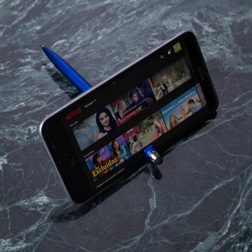 13499B Caneta Plástica Touch com Suporte em São José do Rio Preto, SP por Public Gráfica e Brindes