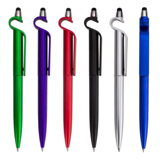 13499B Caneta Plástica Touch com Suporte em São José do Rio Preto, SP por Public Gráfica e Brindes