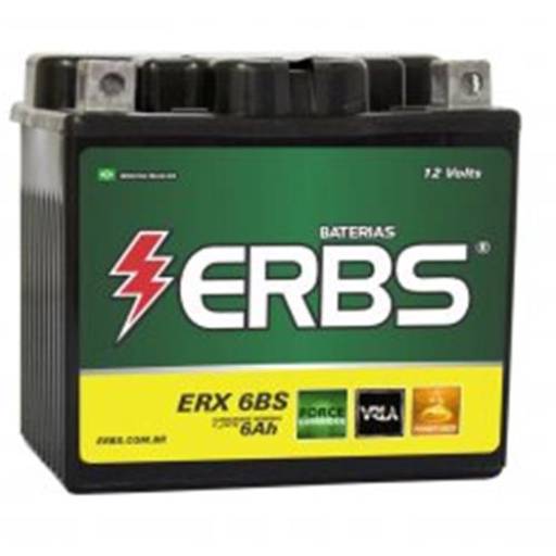 Comprar o produto de Bateria para Moto - 6 amperes - ERBS em Baterias para Motos pela empresa Acelera Auto Peças em Praia Grande, SP por Solutudo