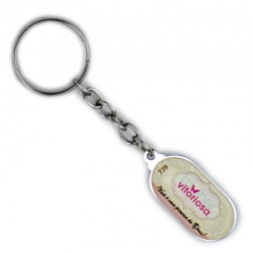 Chav. Chapinha Metálica COD 739 - C24 Oval Vertical em São José do Rio Preto, SP por Public Gráfica e Brindes