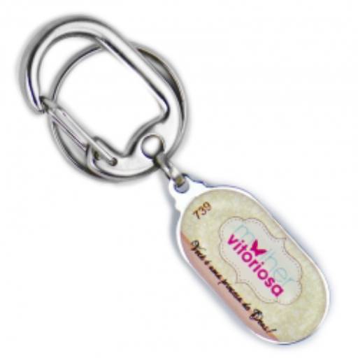 Chav. Chapinha Metálica COD 739 - C24 Oval Vertical em São José do Rio Preto, SP por Public Gráfica e Brindes