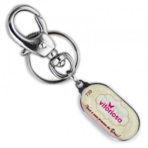 Chav. Chapinha Metálica COD 739 - C24 Oval Vertical em São José do Rio Preto, SP por Public Gráfica e Brindes