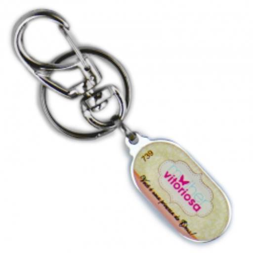 Chav. Chapinha Metálica COD 739 - C24 Oval Vertical em São José do Rio Preto, SP por Public Gráfica e Brindes