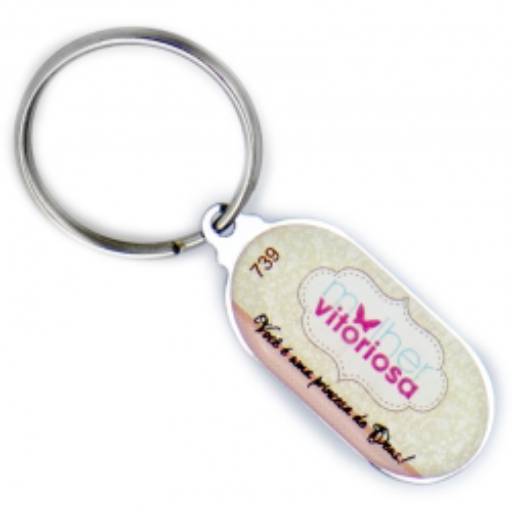 Chav. Chapinha Metálica COD 739 - C24 Oval Vertical em São José do Rio Preto, SP por Public Gráfica e Brindes