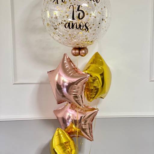 Arranjo de balão personalizado com 4 estrelas  em Foz do Iguaçu, PR por João Witte Balloon - Balões Personalizados