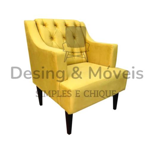 Poltrona Genesis - Cor 28 Amarelo- 10x s Juros em Itaquaquecetuba, SP por Design & Móveis - Macas