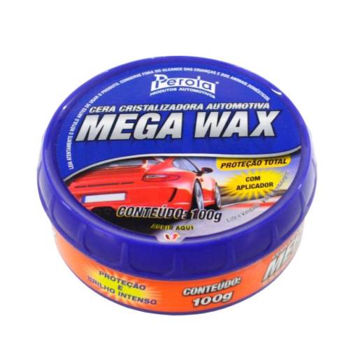 Comprar o produto de Cera Cristalizadora Mega Wax 100G em Automotivo pela empresa Distribuidora RM Produtos Automotivos em Araçatuba, SP por Solutudo