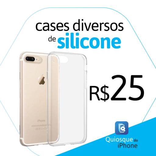 Comprar o produto de Cases Diversos de Silicone em Acessórios para Celulares pela empresa Quiosque do Iphone em Marília, SP por Solutudo