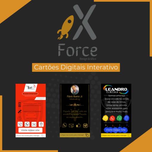 Comprar o produto de Cartão de Visita Interativo em A Classificar pela empresa X Force Design Gráfico em Bauru, SP por Solutudo