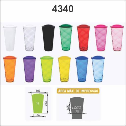 Coqueteleira Twister 1L em São José do Rio Preto, SP por Public Gráfica e Brindes