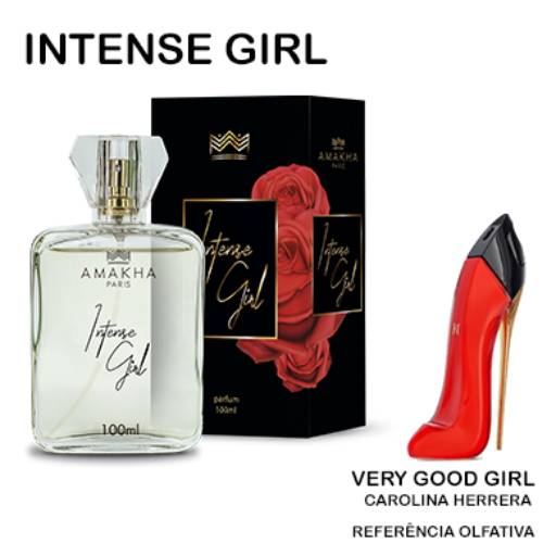Comprar o produto de Perfume Intense Girl 100ml em Perfumarias - Cosméticos pela empresa Amakha Paris - Perfumes e cosméticos em Jundiaí, SP por Solutudo