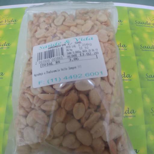 Amendoim com sal por Saúde e Vida
