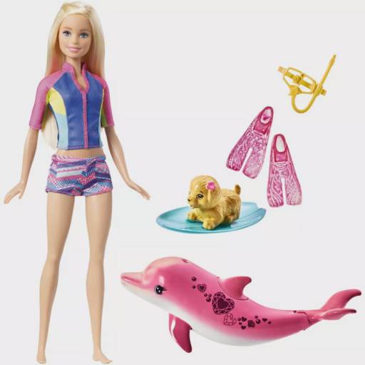 Barbie e os Golfinhos Mágicos por Pintando o 7 Bazar e Papelaria
