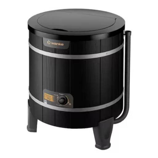 Lavadora Wanke Madeira 110V Preto por Móveis Brasil