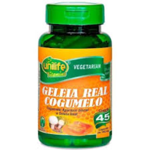 Geleia Real com Cogumelo 780mg com 45 cápsulas - Unilife