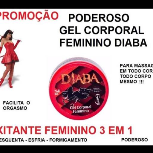 Comprar o produto de Gel Corporal Diaba 3 em 1 em Sex Shop pela empresa Poder Íntimo SEX SHOP em Marília, SP por Solutudo