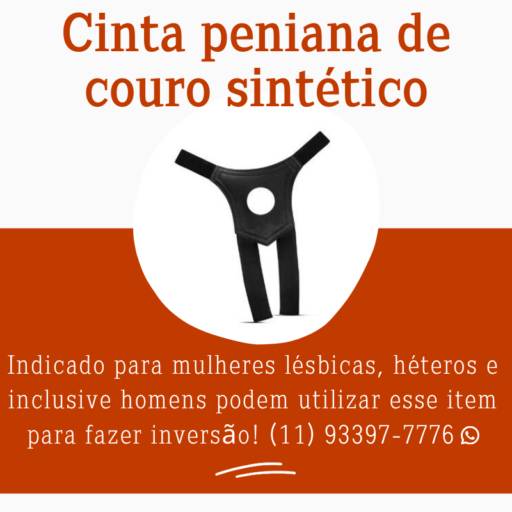 Cinta peniana de couro sintético
