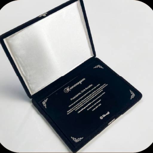 Placa De Homenagem Em Acrílico