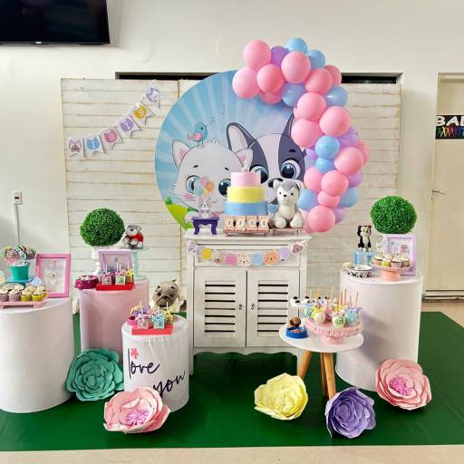 Decoração Gato e cachorro 