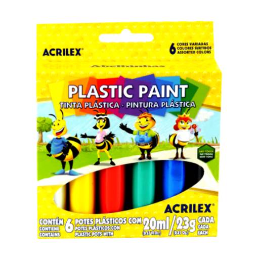 Comprar o produto de Tinta Plástica Acrilex em Materiais Escolares pela empresa Eloy Festas em Jundiaí, SP por Solutudo