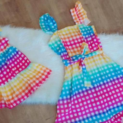 Kit mae e filha tendencia XADREZ CANDY