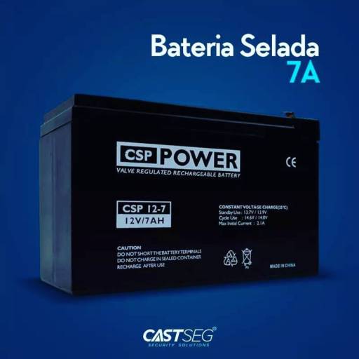 Comprar o produto de  Bateria Selada 7A da Pro Power em Outros pela empresa CASTSEG - Security Solutions em Caraguatatuba, SP por Solutudo