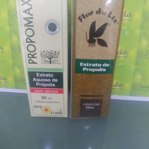 Extrato Aquoso- Propomax/ Flor de Liz- Extrato de Propolis por Saúde e Vida