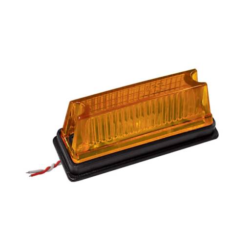 LANTERNA RETANGULAR LED AMARELA PARA FURGAO