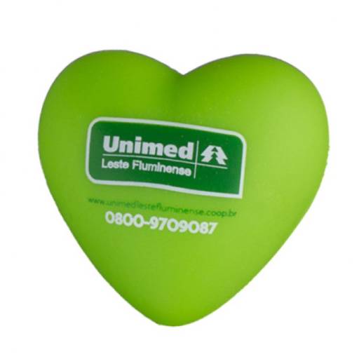 Coração Anti Stress vinil oca Personalizada em São José do Rio Preto, SP por Public Gráfica e Brindes