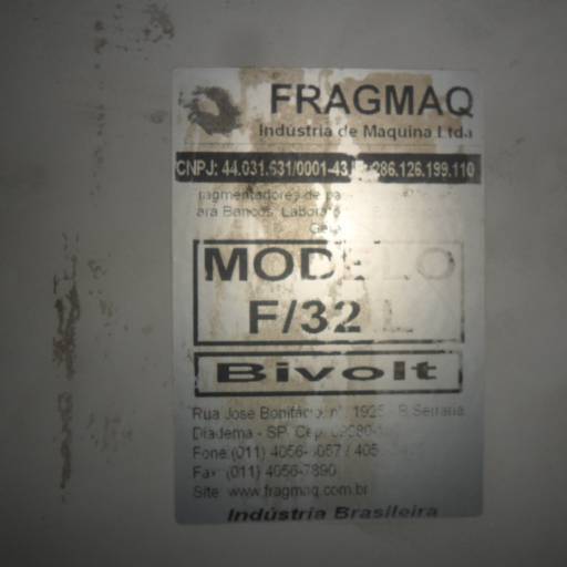 Máquina Fragmentadora modelo F 32 L, Fragmaq