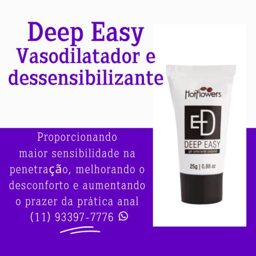 Deep easy   - Gel Anal com ação vasodilatadora e dessensibilizante