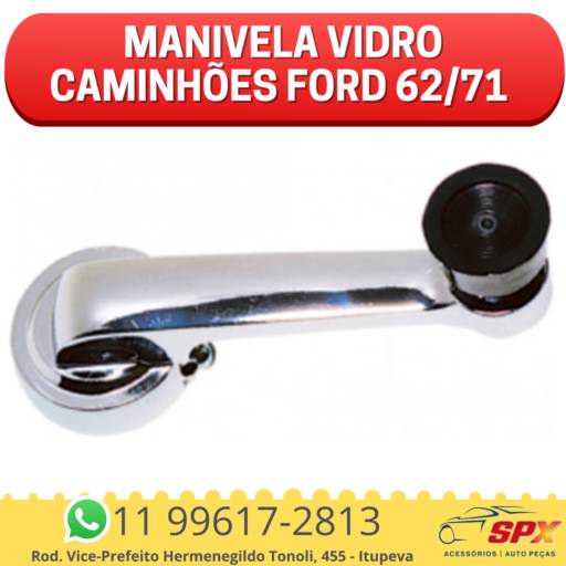 MANIVELA VIDRO CAMINHOES FORD 62/71 UNIVE em Itupeva, SP por Spx Acessórios e Autopeças