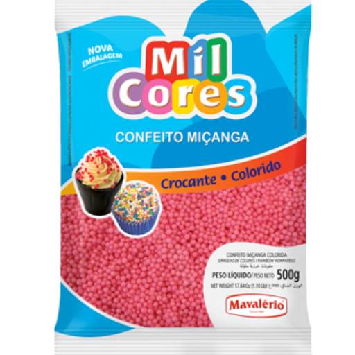 Comprar o produto de Confeito Miçanga Rosa Mavalério em Alimentos e Bebidas pela empresa Eloy Festas em Jundiaí, SP por Solutudo