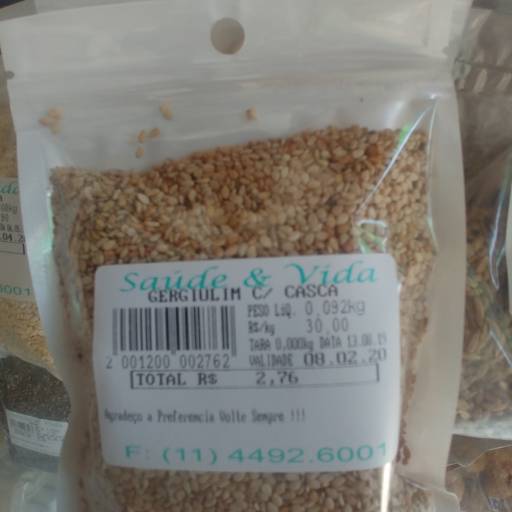 Gergilim c/casca por Saúde e Vida