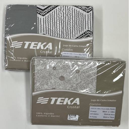 Jogo de cama solteiro Teka em Uberlândia, MG por Lojas Dom Flavittos