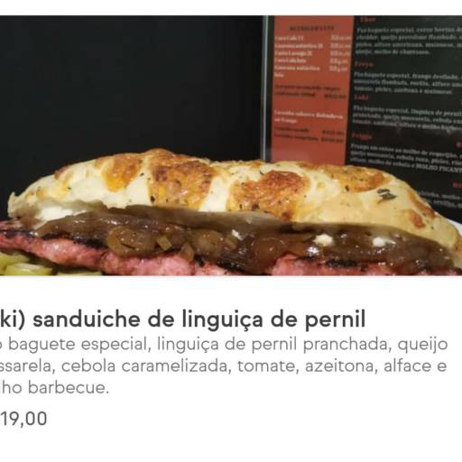 Comprar o produto de (loki) sanduiche de linguica de pernil em Hamburgueres pela empresa Vicking Sanduíches Delivery em Foz do Iguaçu, PR por Solutudo