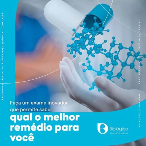 Teste Farmacogenético em Jundiaí, SP por Laboratório Biológico - Vila Argos Nova